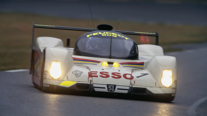 By Le Mans ‘92, Peugeot’s 905 looked nothing like a road car. Photo: Getty Images